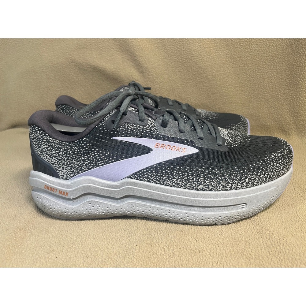 Brooks Ghost Max Womens Running Shoes Grey White Lavender Neutral Size 12 - Picture 6 of 14
